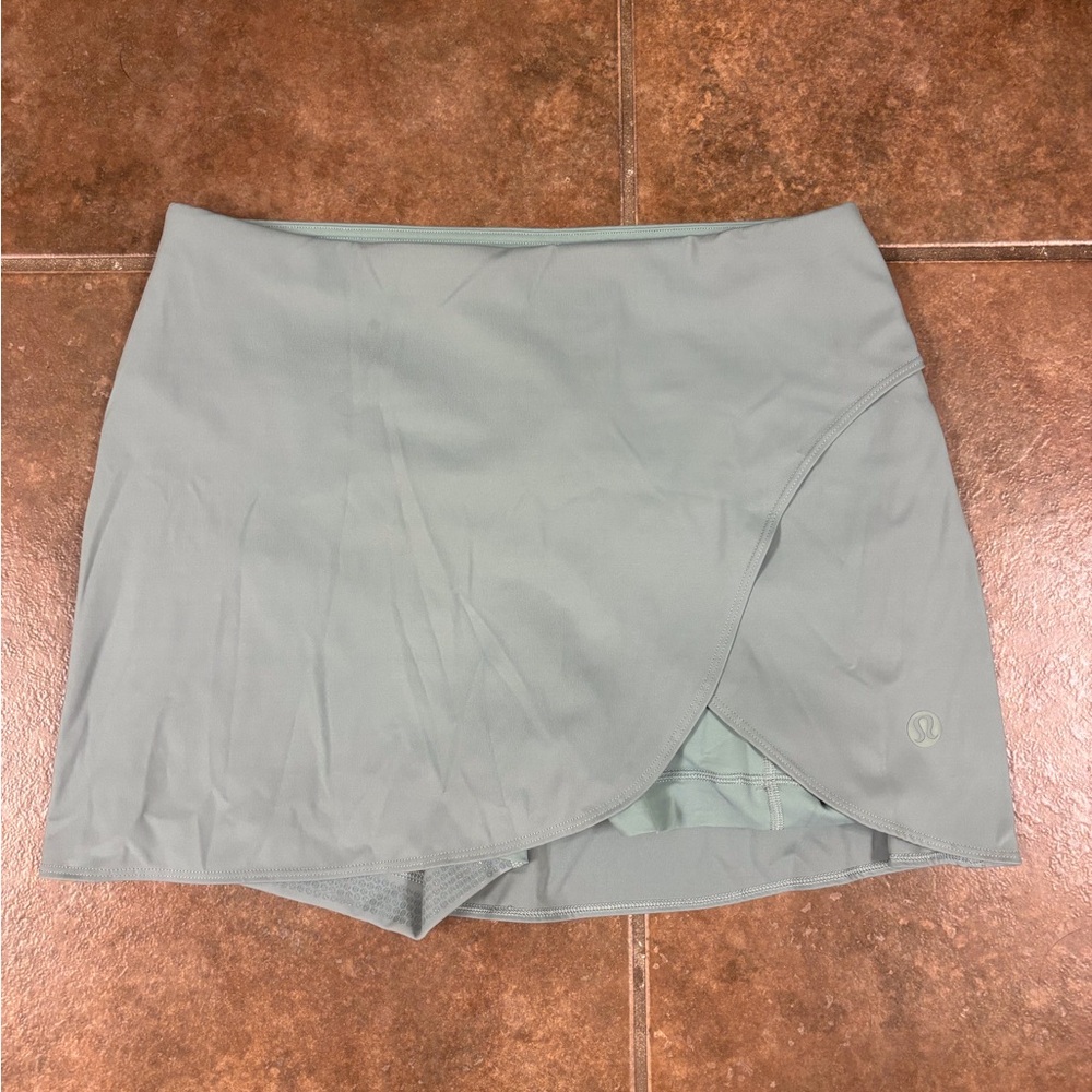 Lululemon Athletica Gray Mini Wrap Skirt
